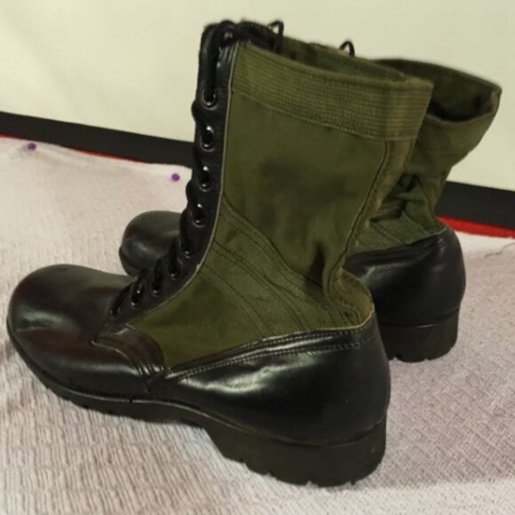 1960s H/W sz13XN BATA VIETNAM SPIKE PROTECTIVE GREEN JUNGLE COMBAT BOOTS SI 589 main image 8